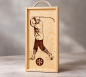Preview: 2er Wein-Holzkiste „Golf“ – Geschenkbox für 2 Flaschen